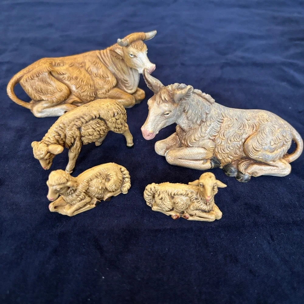 Vintage 1983/1990 Fontanini Simonelli Deposit Nativity 13 pc Set Made in Italy